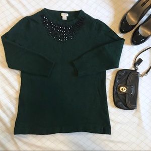 J. Crew Factory Embellished Sweater